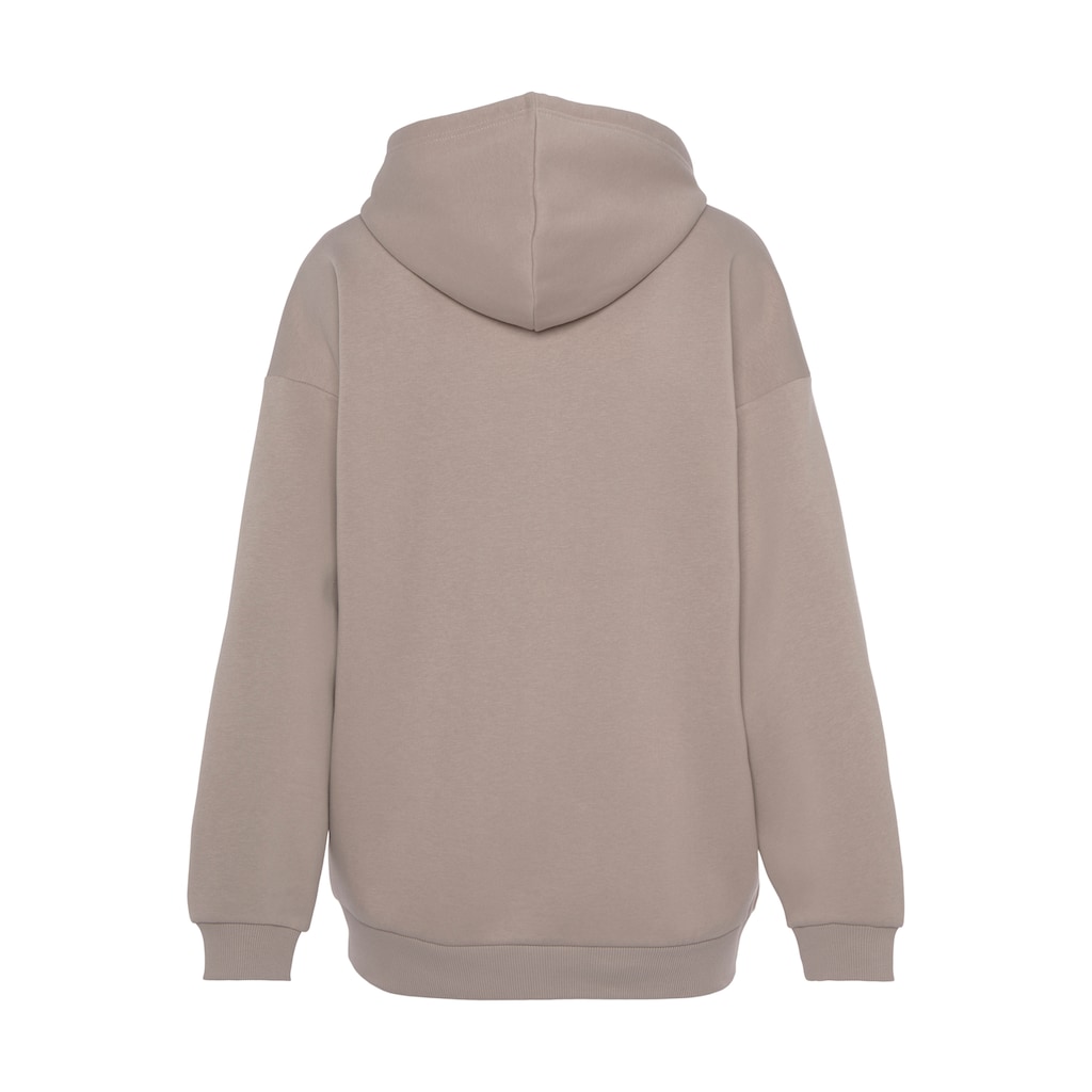 LASCANA Kapuzensweatjacke Mit Seitlichen Taschen Und Innen Angeraut Loungewear