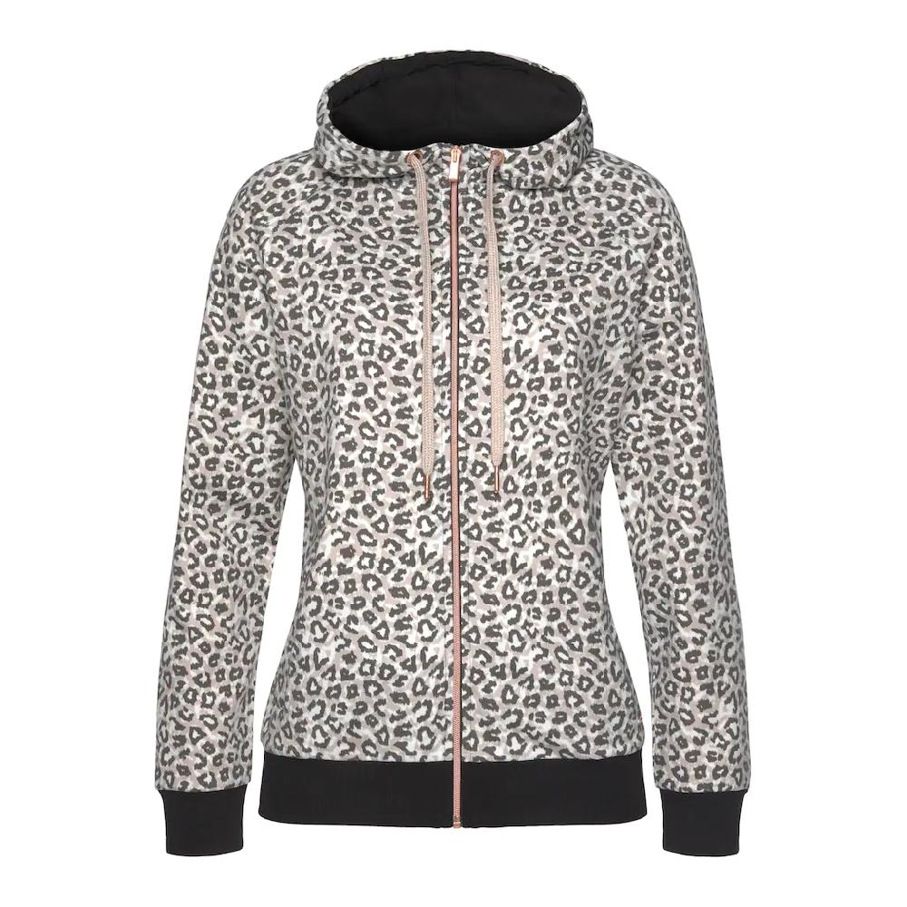 LASCANA Kapuzensweatjacke Sweatshirtjacke Mit Details In Roségold Loungewear
