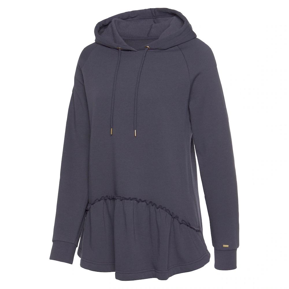 LASCANA Kapuzensweatshirt Mit Rüschen Loungeanzug Hoodie