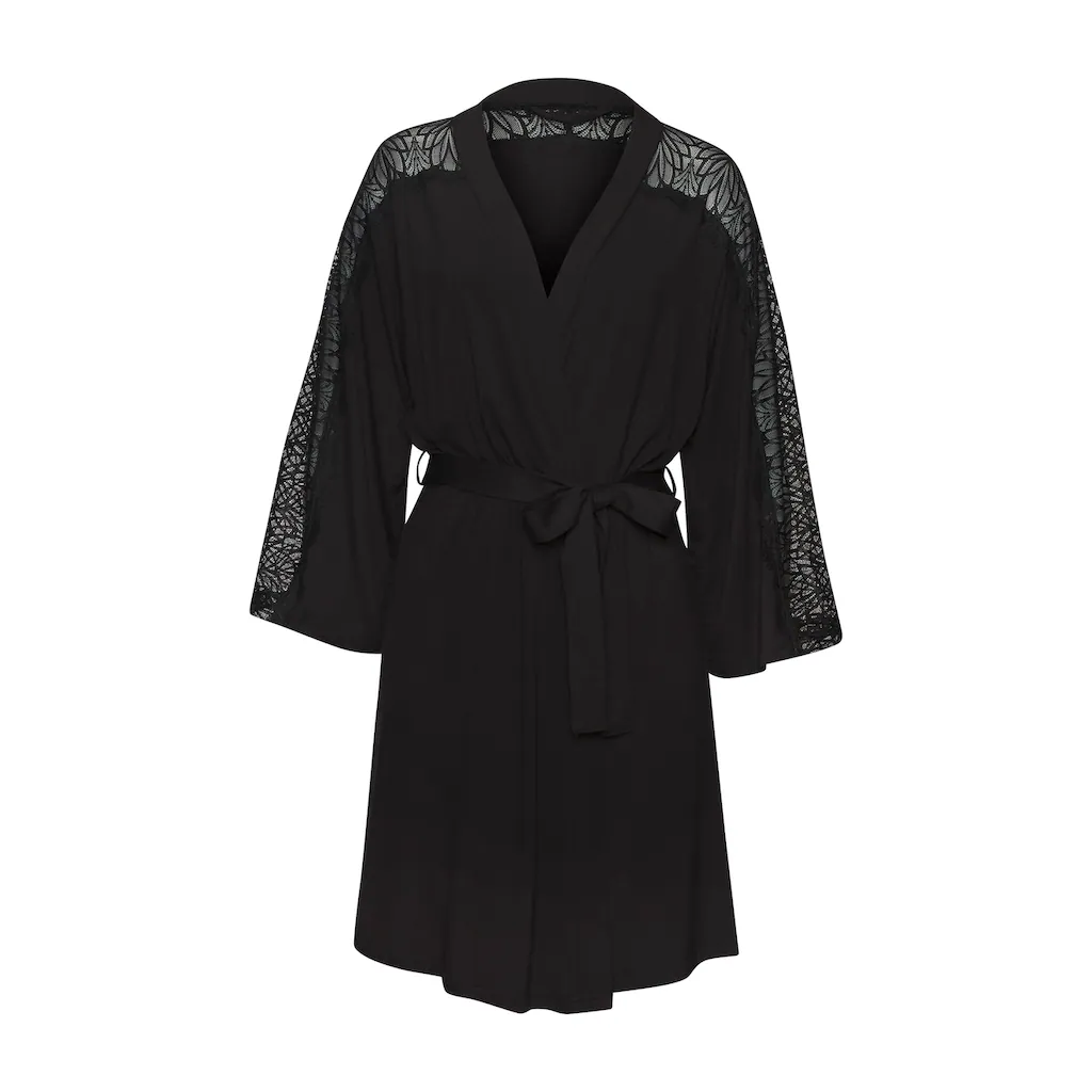 LASCANA Kimono (1 St.) Mit Spitzeneinsatz Online Kaufen