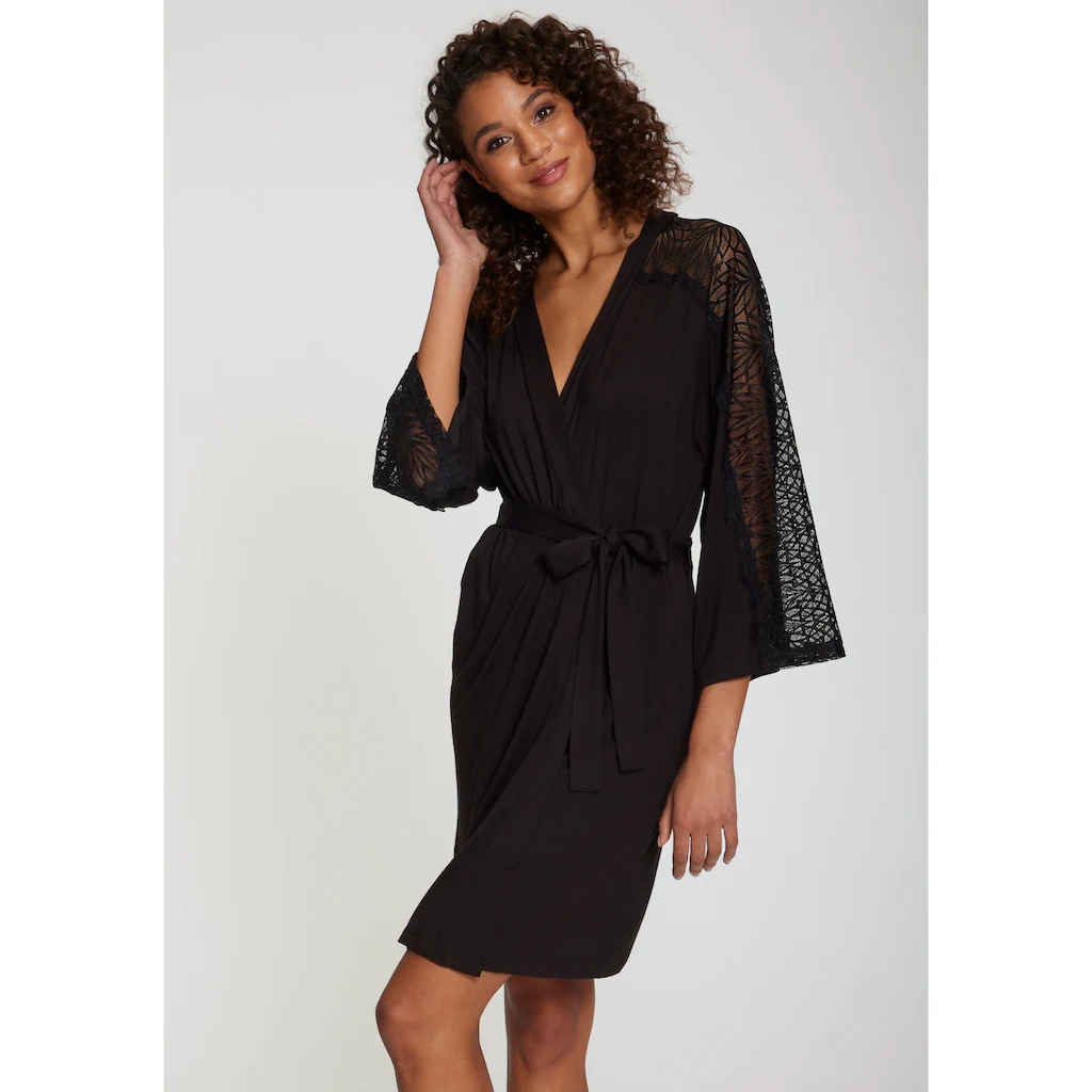 LASCANA Kimono (1 St.) mit Spitzeneinsatz online kaufen