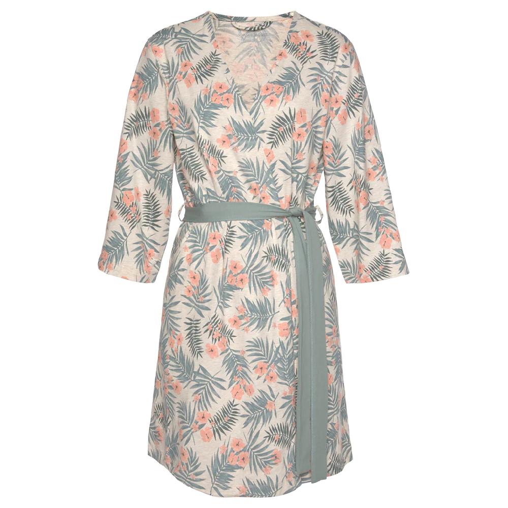 LASCANA Kimono In Uni Und Allover-Druck Bestellen