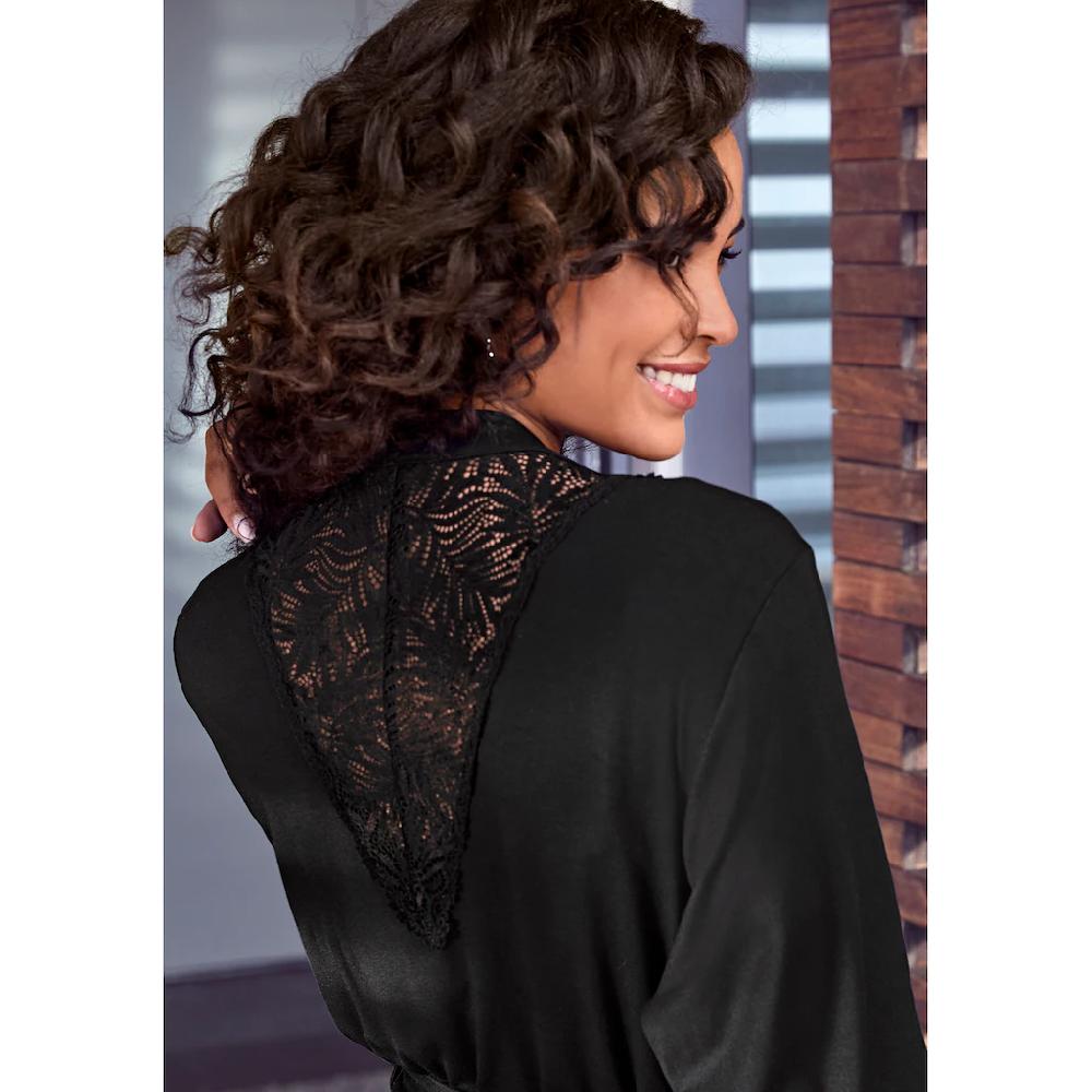 LASCANA Kimono Mit Edlen Spitzendetails ▷ Für