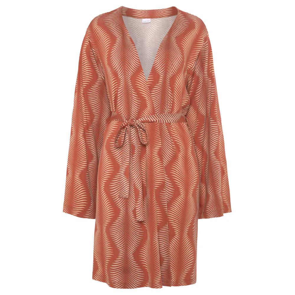 LASCANA Kimono Mit Graphischen Allover-Druck ▷ Für