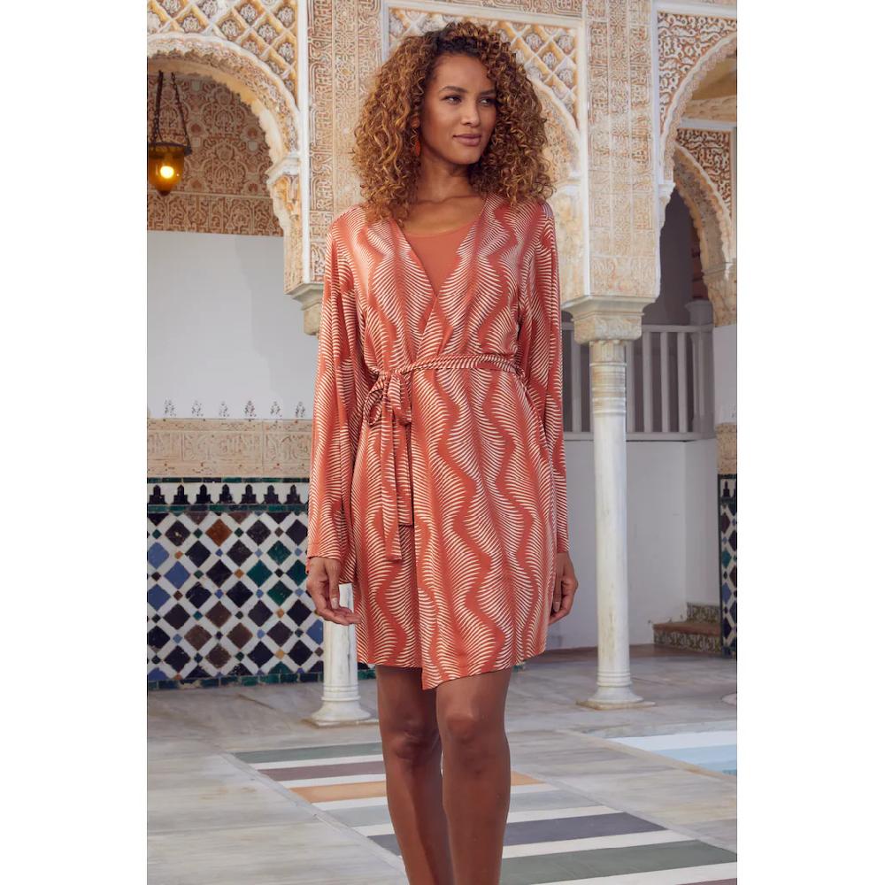 LASCANA Kimono Mit Graphischen Allover-Druck ▷ Für