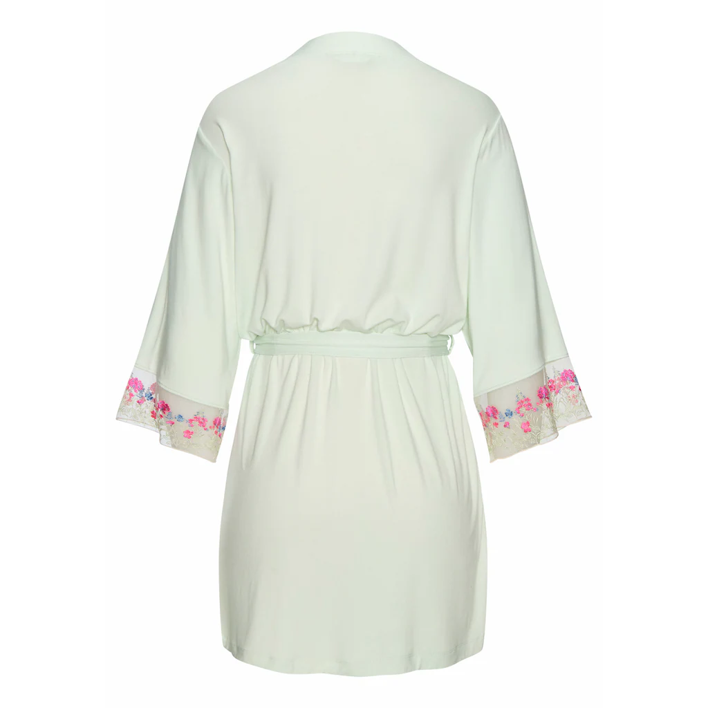 LASCANA Kimono Mit Schönen Spitzeneinsätzen ▷ Für