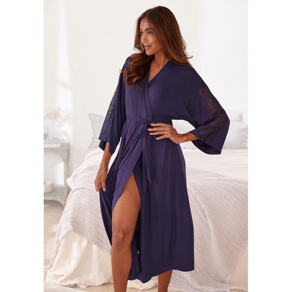 LASCANA Kimono mit Spitzendetails ▷ für