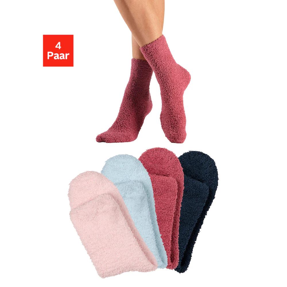 LASCANA Kuschelsocken (Packung 4 Paar) Weich Und Warm Aus Flausch-Qualität Kaufen
