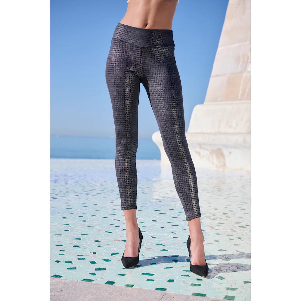 LASCANA Leggings Im Modischen Hahnentrittmuster