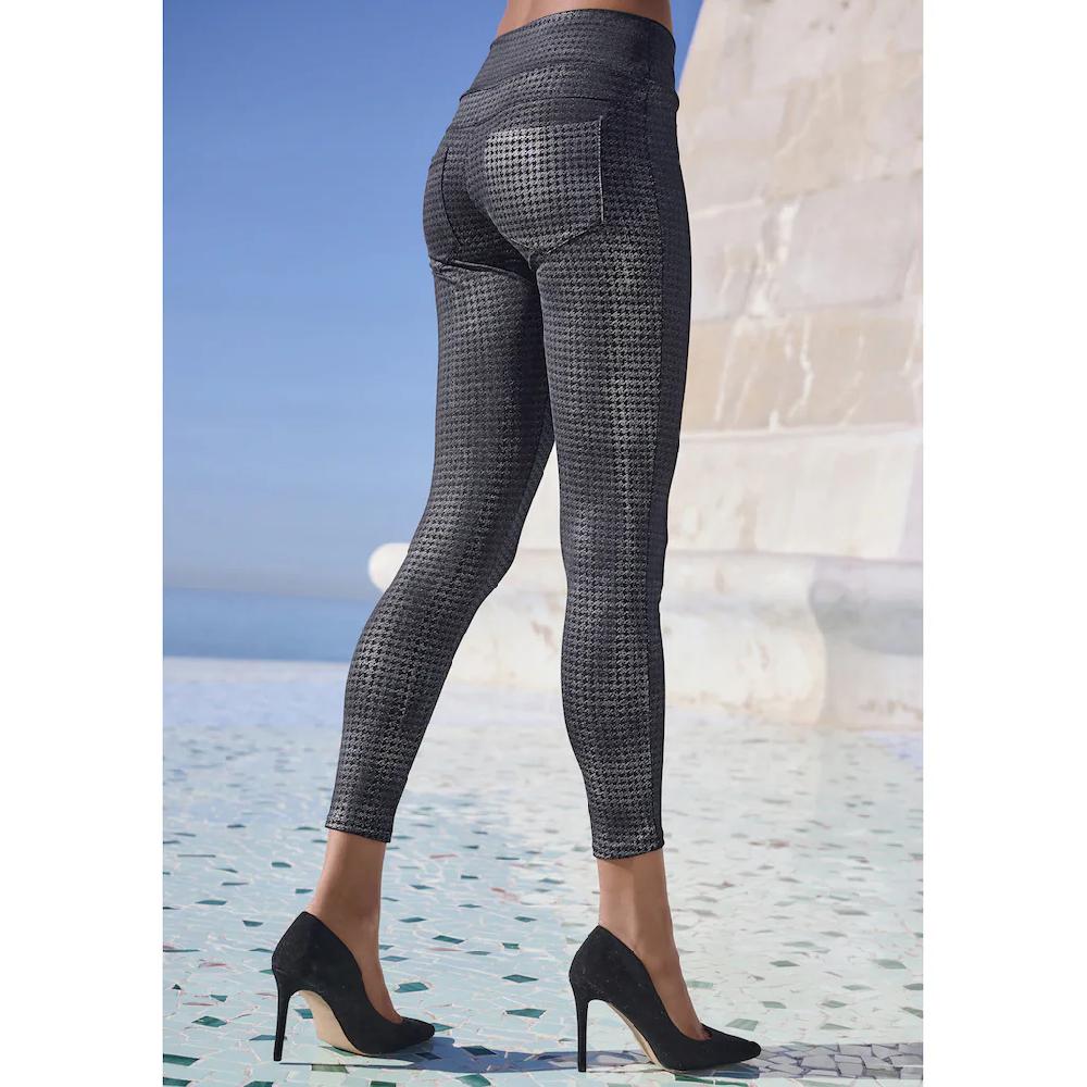 LASCANA Leggings Im Modischen Hahnentrittmuster