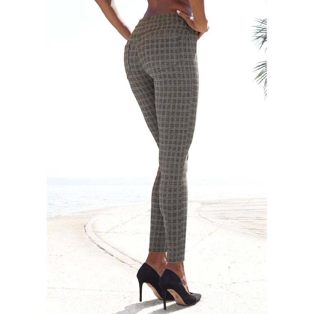 LASCANA Leggings mit klassischem Karomuster