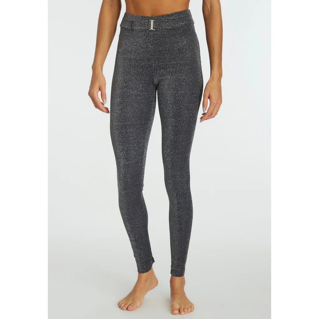 LASCANA Leggings vorne mit angesetztem Gürtel