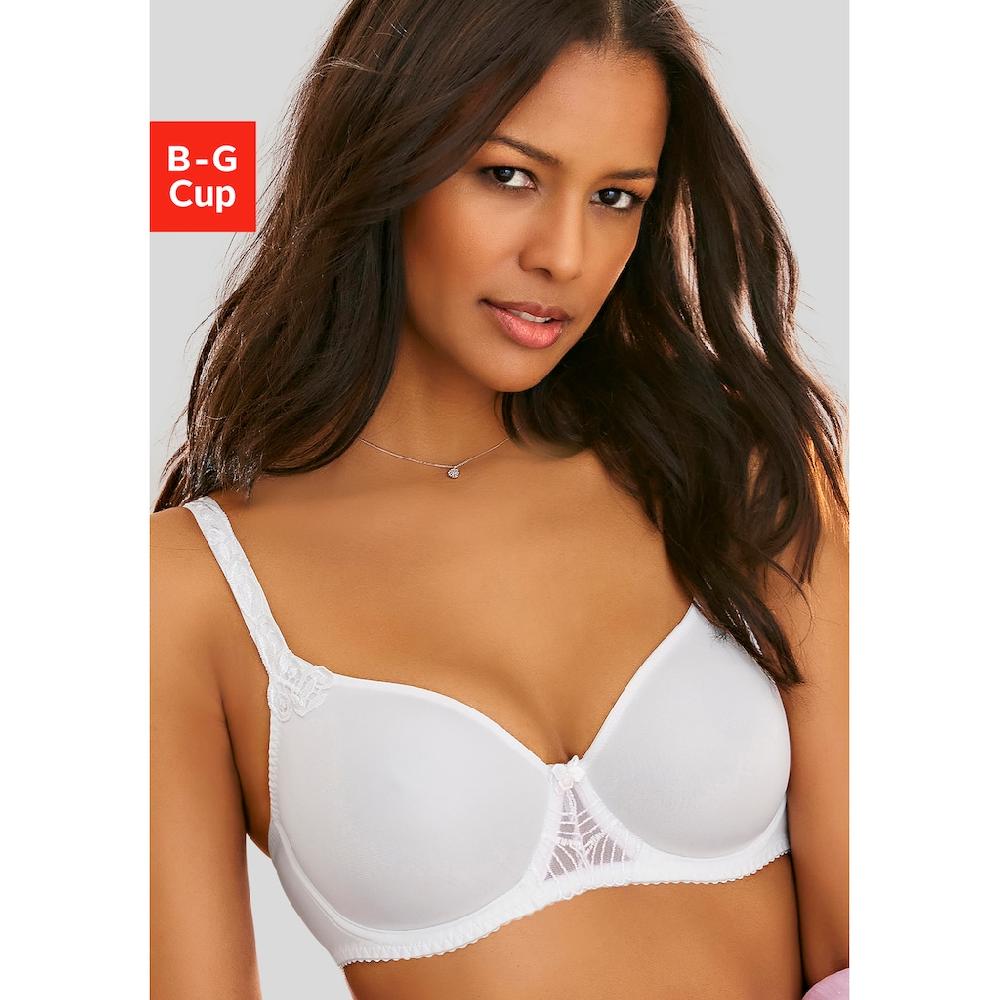 LASCANA Minimizer-BH mit Bügel mit hübscher Stickerei an den Trägern bestellen