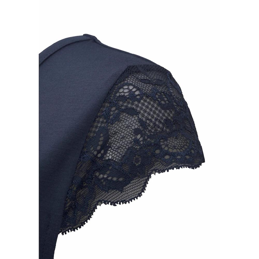 LASCANA Nachthemd Mit Abgerundetem Saum Online Kaufen