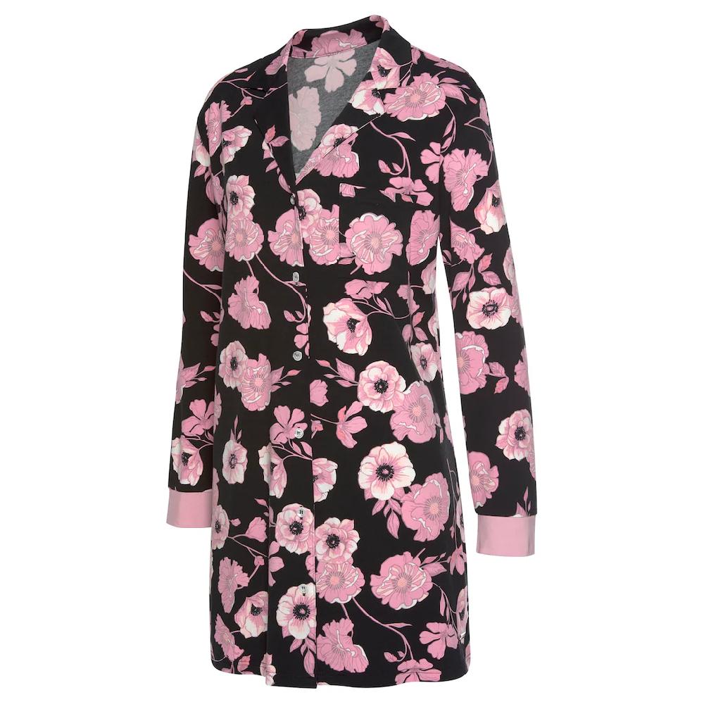 LASCANA Nachthemd Mit Blumenmuster Online Kaufen