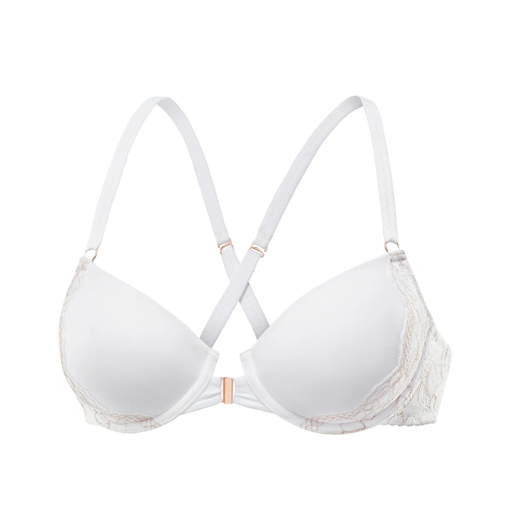 LASCANA Neckholder-BH Mit Vorderverschluss Und Spitze In Einem Schimmernden Bronzeton Kaufen