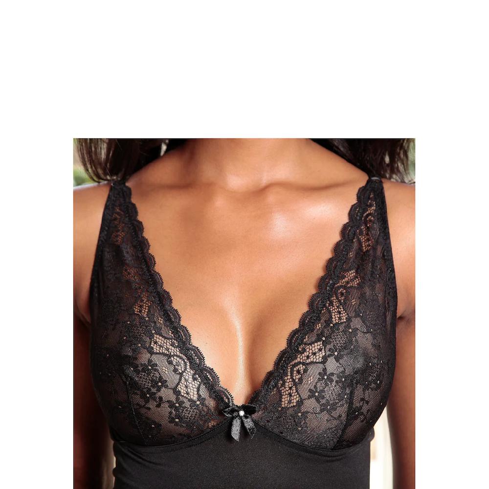 LASCANA Negligé Aus Weichem Microtouchmaterial Sexy Dessous ▷ Für