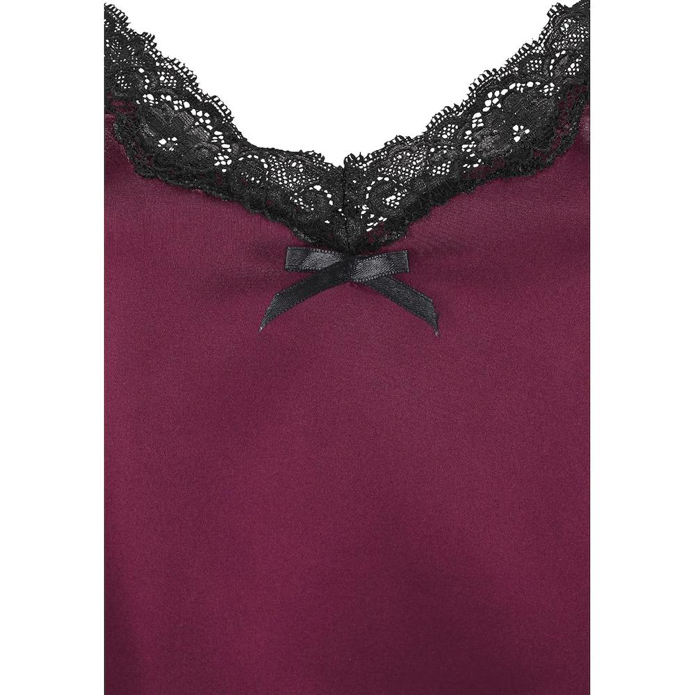 LASCANA Negligé »Dessous« Aus Edlem Satin-Stretch Mit Verführerischer Spitze Bestellen