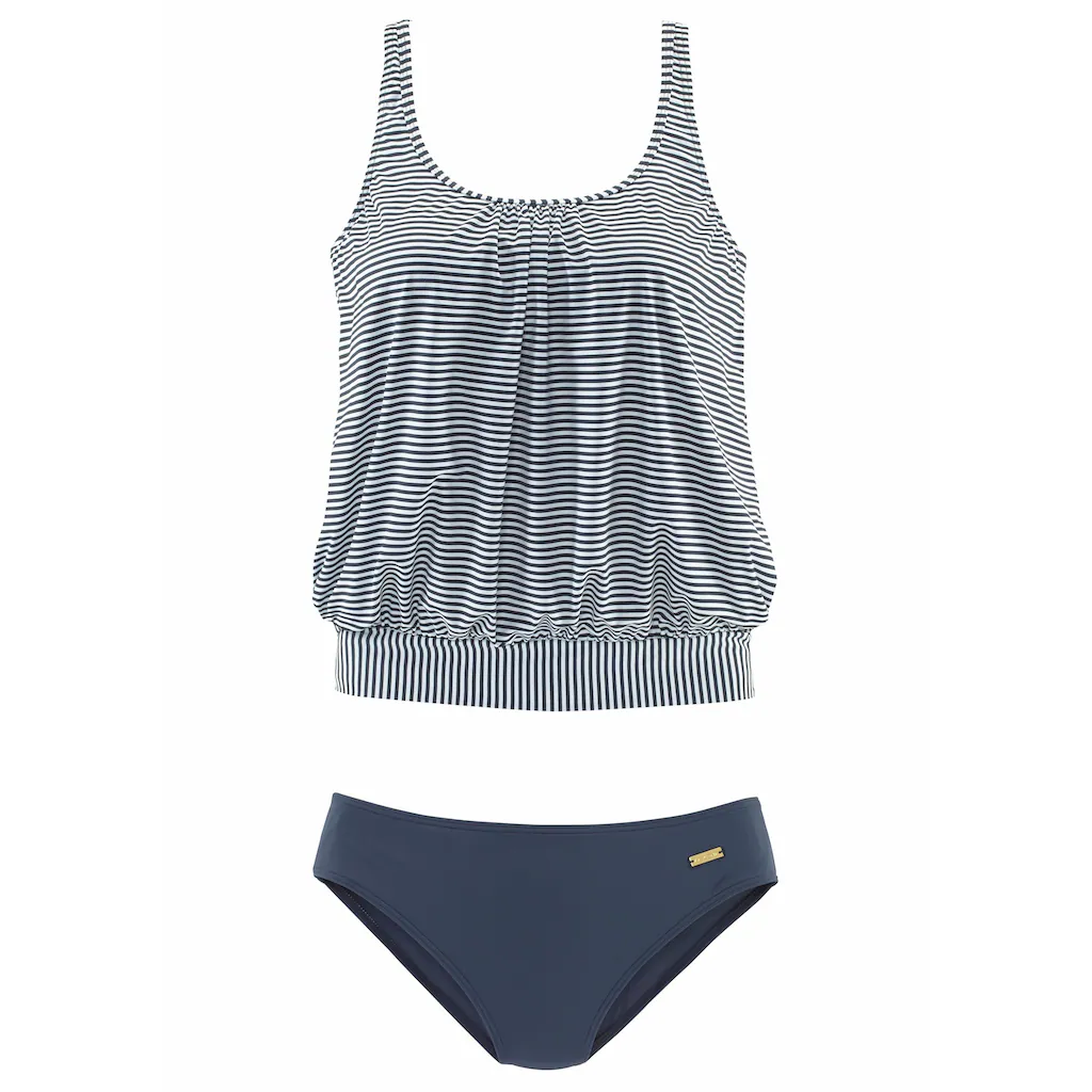 LASCANA Oversize-Tankini Im Streifendesign Online Bestellen