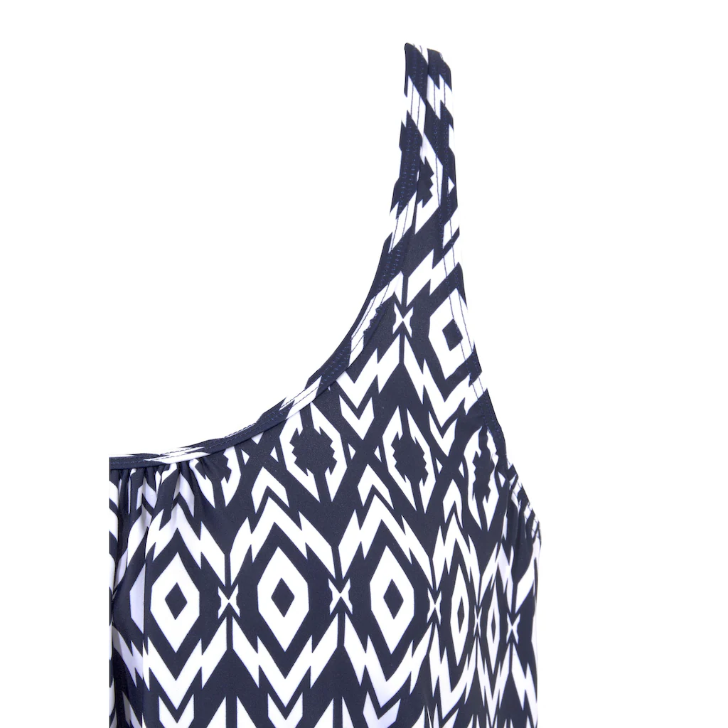 LASCANA Oversize-Tankini Im Trendigen Ethno-Design Bestellen