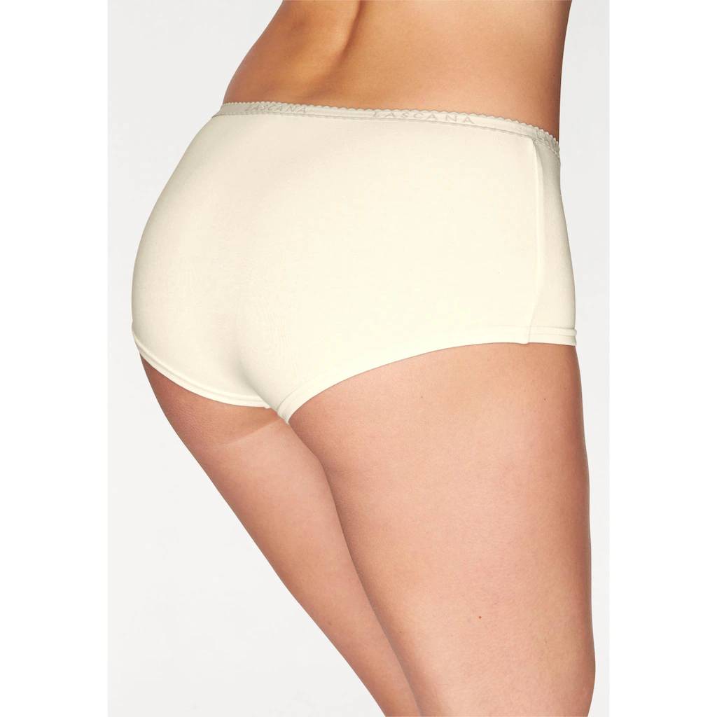 LASCANA Panty (4er-Pack) Aus Elastischer Baumwoll-Qualität