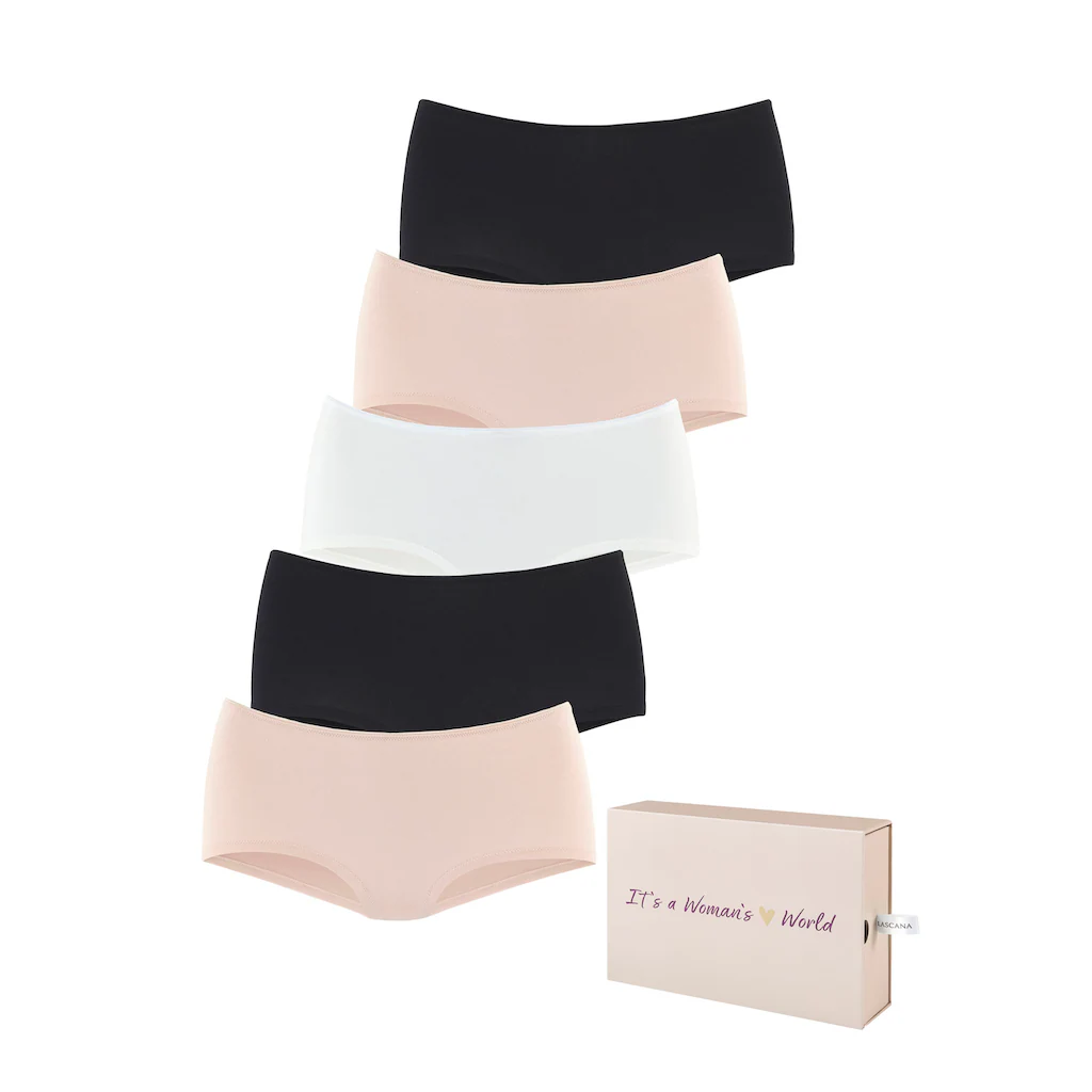 LASCANA Panty (5er-Pack) aus Baumwolle mit schöner Aufbewahrungsbox