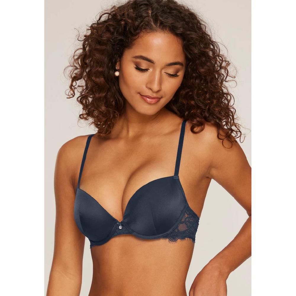 LASCANA Push-up-BH »Alana« Aus Edler Qualität Mit Hohem Seidenanteil Und Floraler Spitze Dessous Kaufen