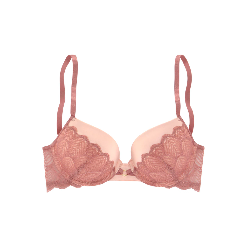 LASCANA Push-up-BH »Belinda« Cups Aus Schöner Satinware Mit Spitze überzogen Sexy Dessous Online Kaufen