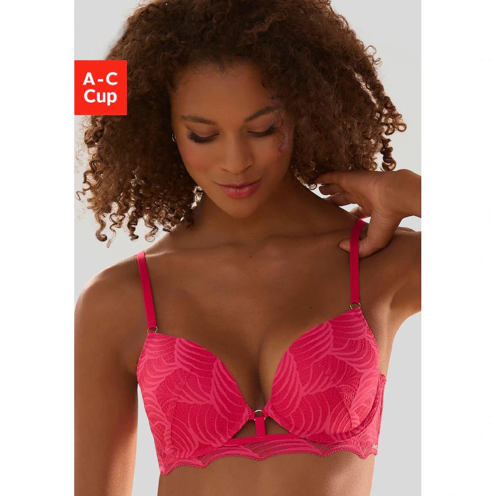 LASCANA Push-up-BH »Marla« mit integrierten Kissen und modischer Spitze Dessous ▷ für