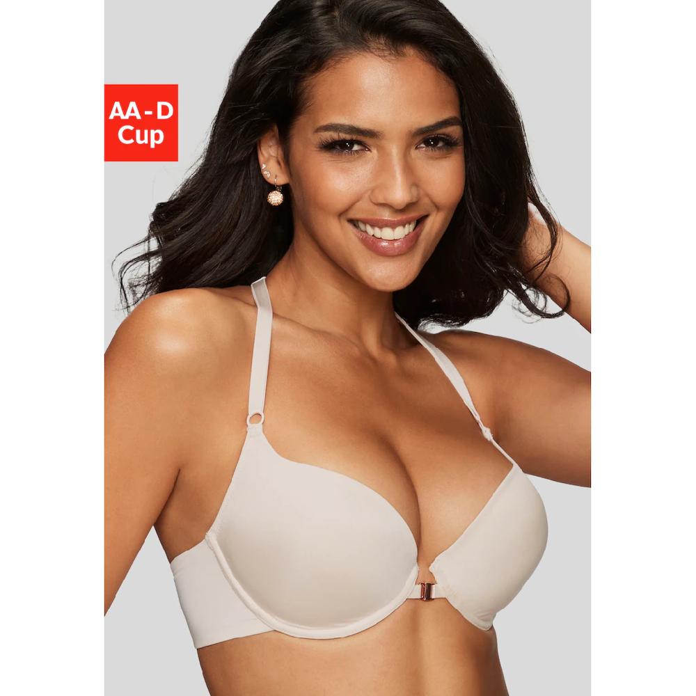LASCANA Push-up-BH mit Bügel und dekorativem Stickereiband im Rücken sexy Dessous online bestellen