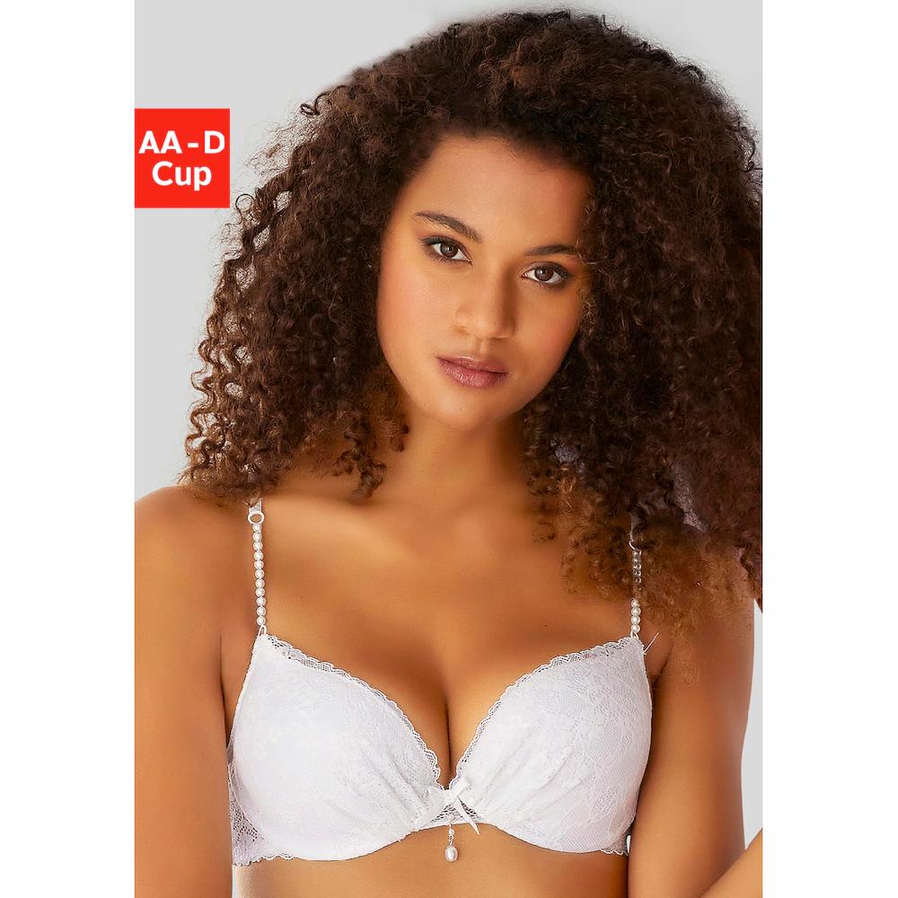 LASCANA Push-up-BH mit einzigartigen Kunstperlen-Details sexy Dessous ▷ für