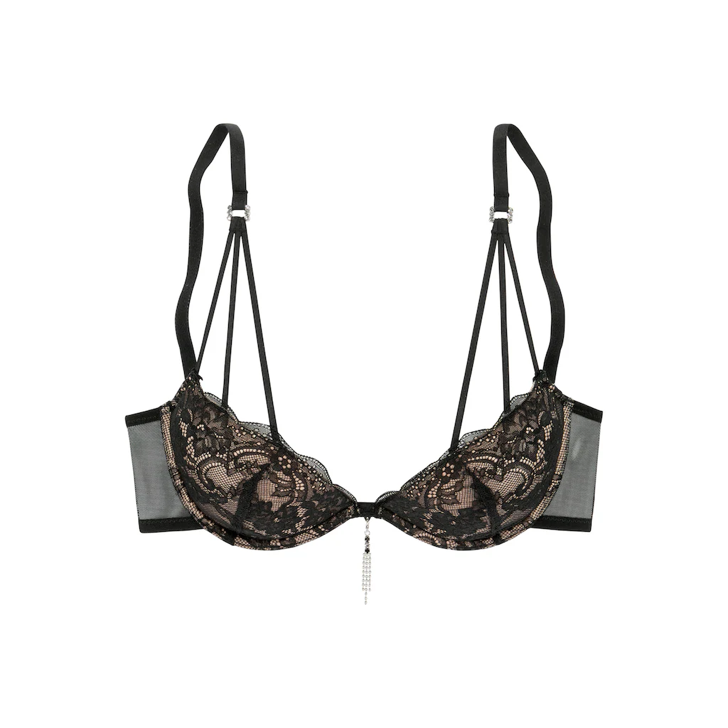 LASCANA Push-up-BH Mit Extravagantem Glitzeraccessoire Sexy Dessous Online Kaufen