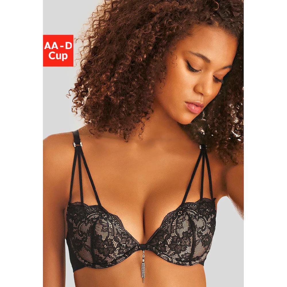 LASCANA Push-up-BH mit extravagantem Glitzeraccessoire sexy Dessous online kaufen