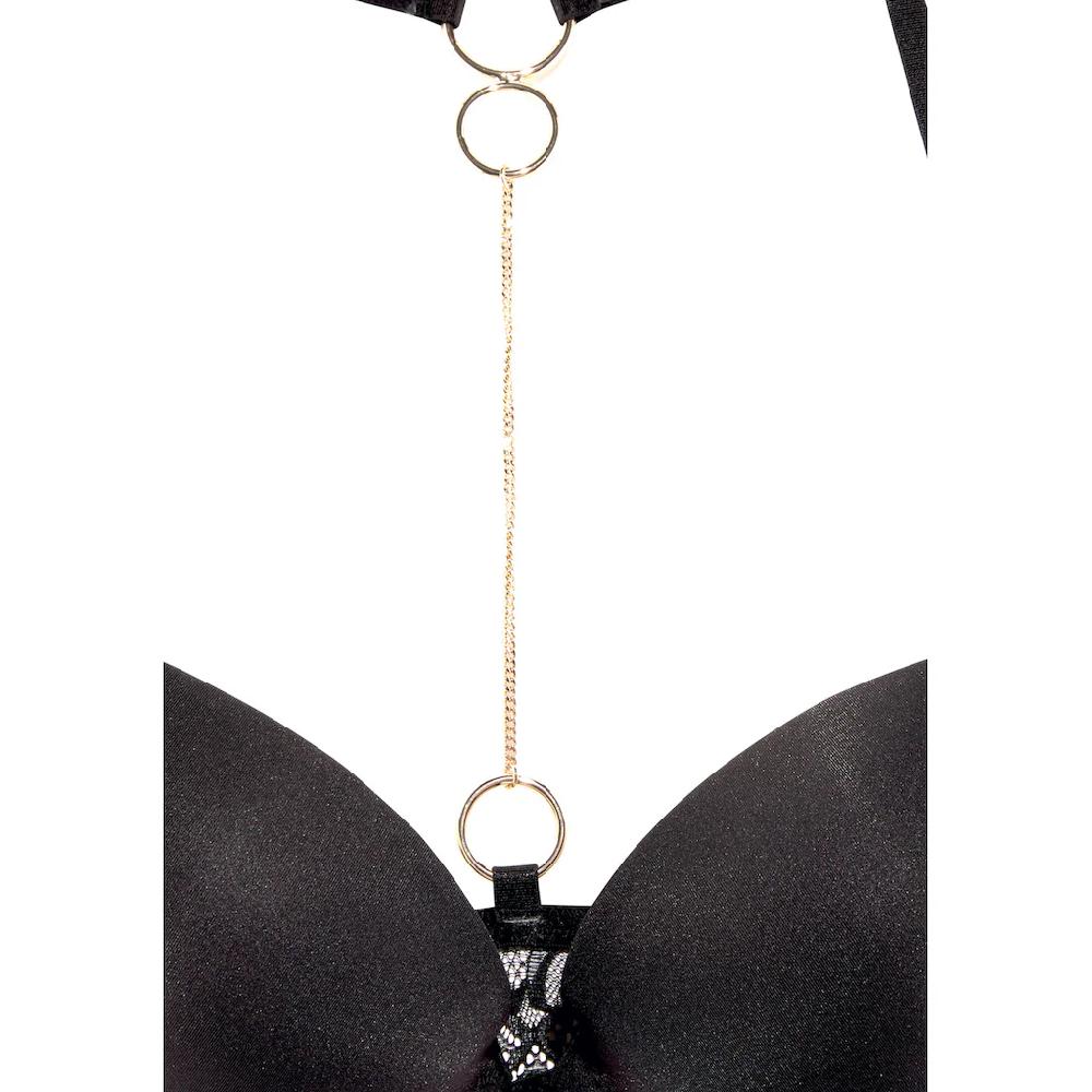 LASCANA Push-up-BH Mit Extravagantem Rücken Aus Spitze Und Modischen Ringen Sexy Dessous ▷ Für