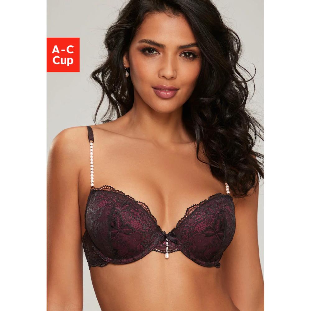 LASCANA Push-up-BH mit femininen Perlendetails sexy Dessous online kaufen