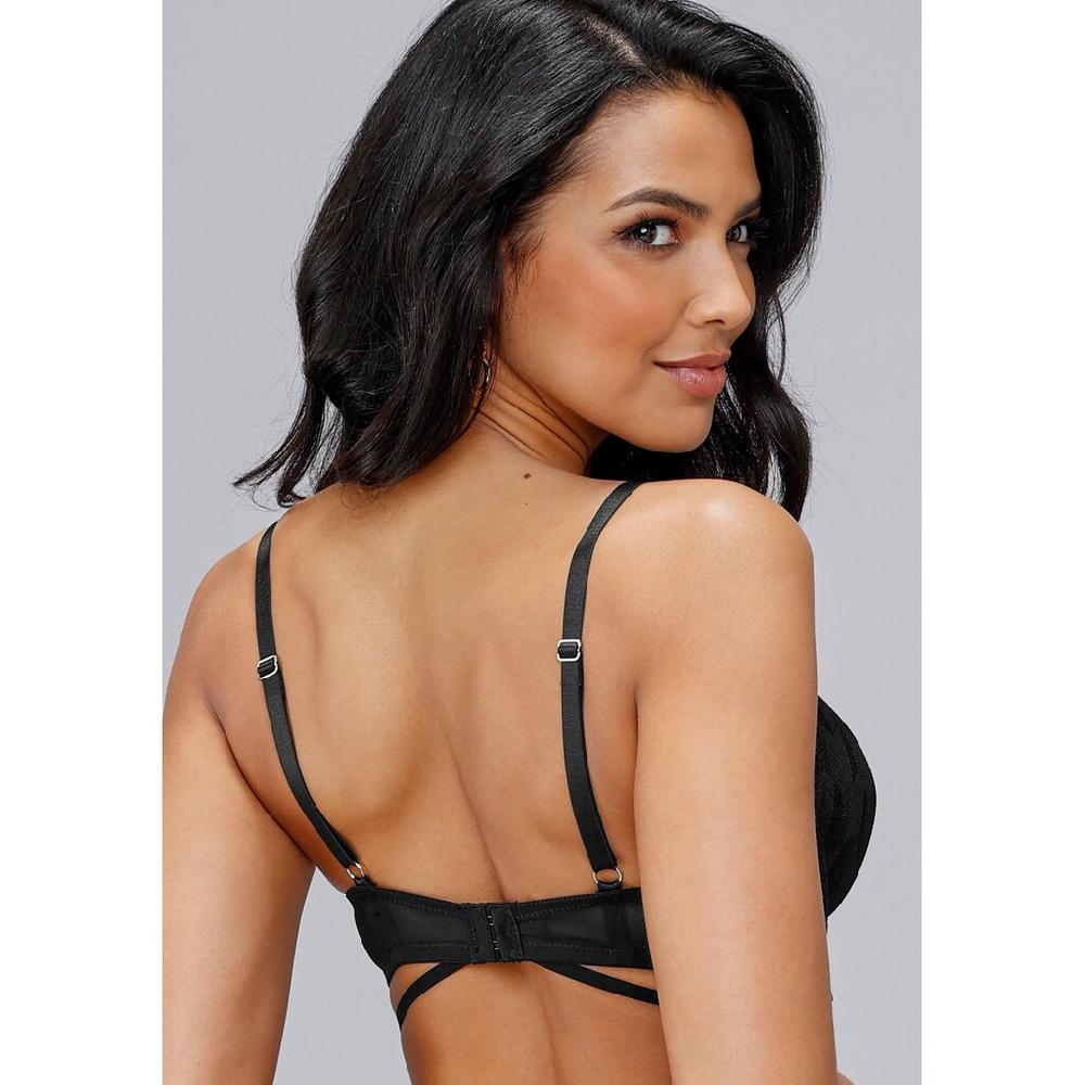 LASCANA Push-up-BH Mit Verführerischer Bänder-Optik Und Metallaccessoires Dessous Kaufen