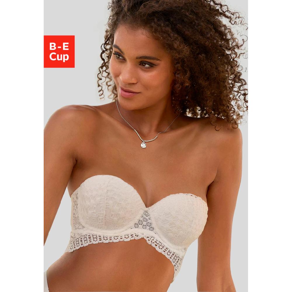 LASCANA Push-up-BH mit vielen Tragevarianten und Spitze in Samt-Optik Dessous bestellen