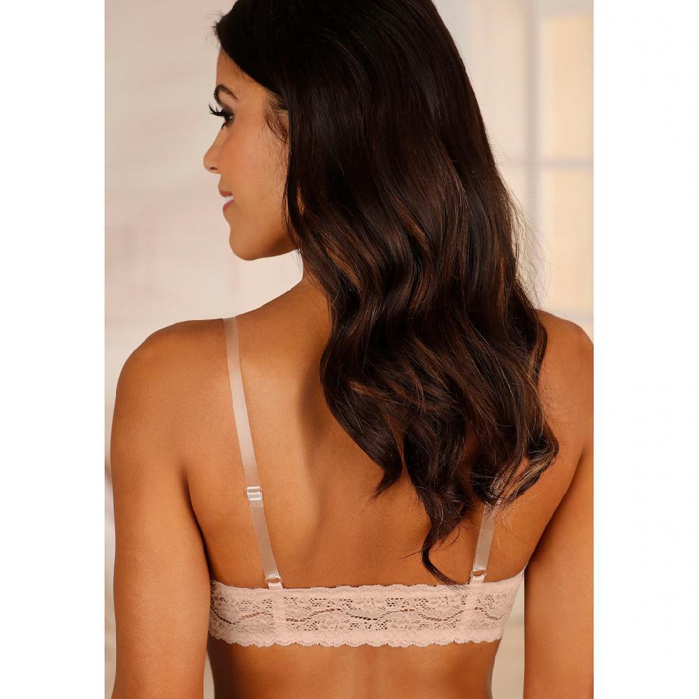 LASCANA Push-up-BH Mit Vorderverschluss Und Transparenten Trägern ▷ Für