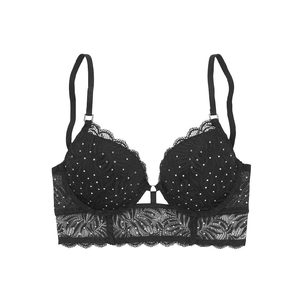LASCANA Push-up-BH Rundherum Besetzt Mit Feinen Kristallsteinen Sexy Dessous Online Bestellen