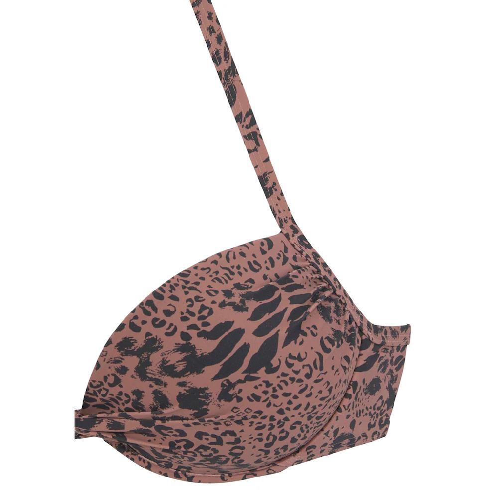 LASCANA Push-Up-Bikini-Top »Asha« Im Animal-Design Online Bestellen
