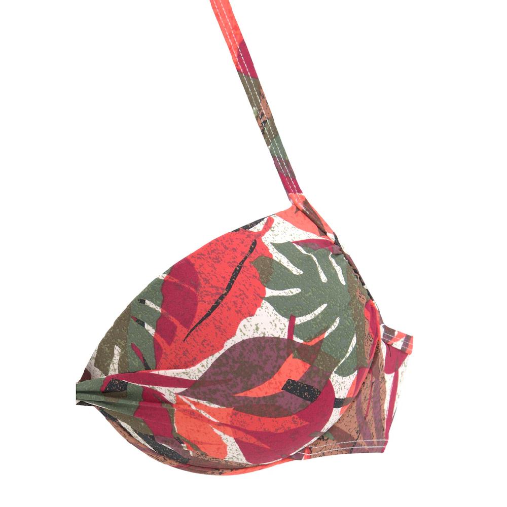 LASCANA Push-Up-Bikini-Top »Ava« Im Tropischen Design Online Bestellen