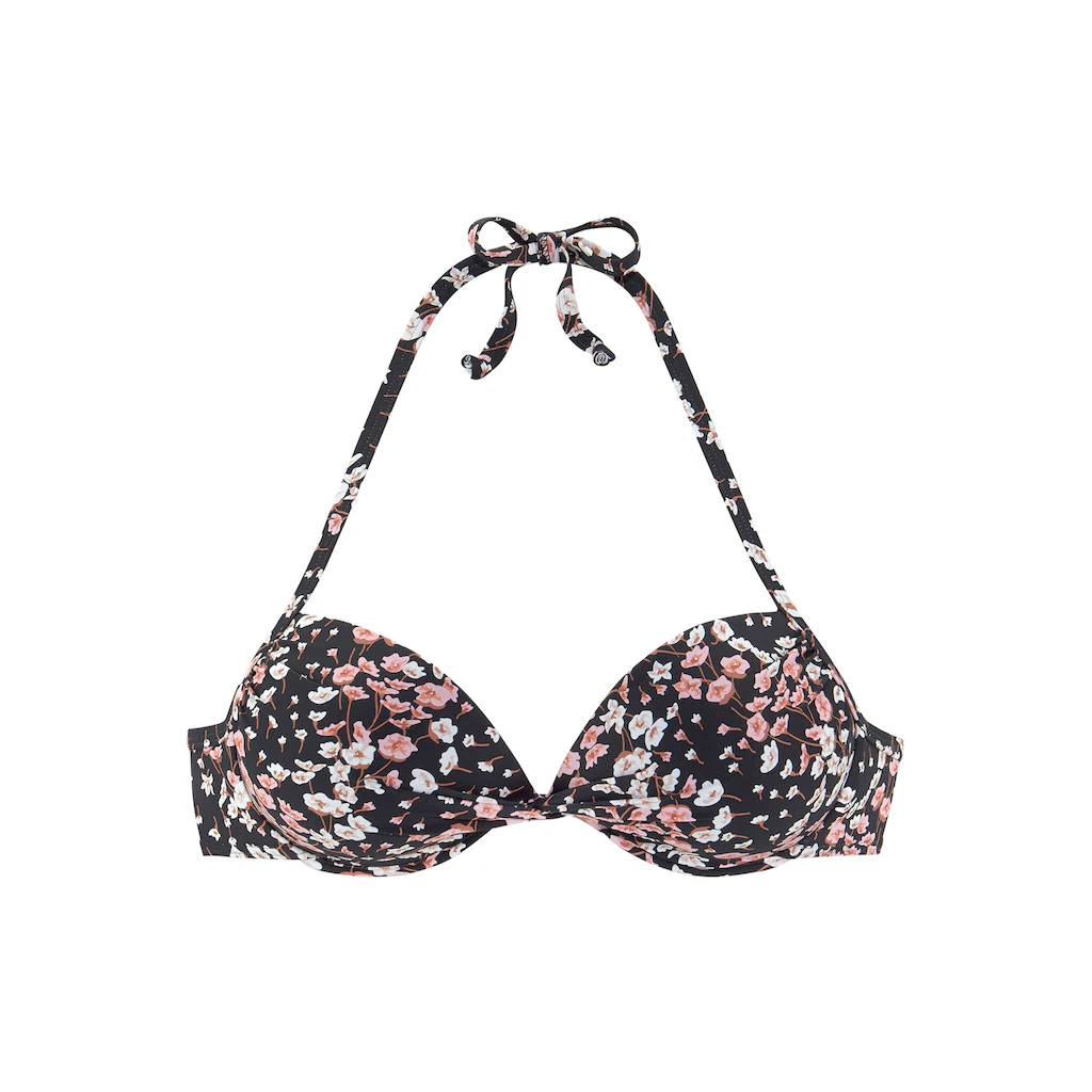 LASCANA Push-Up-Bikini-Top »Blair« Mit Floralem Design ▷ Für