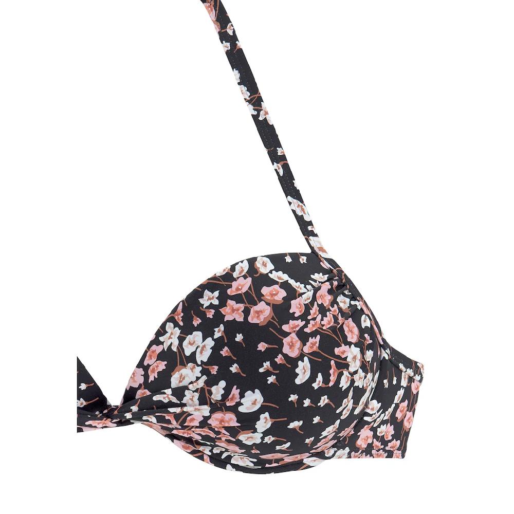 LASCANA Push-Up-Bikini-Top »Blair« Mit Floralem Design ▷ Für