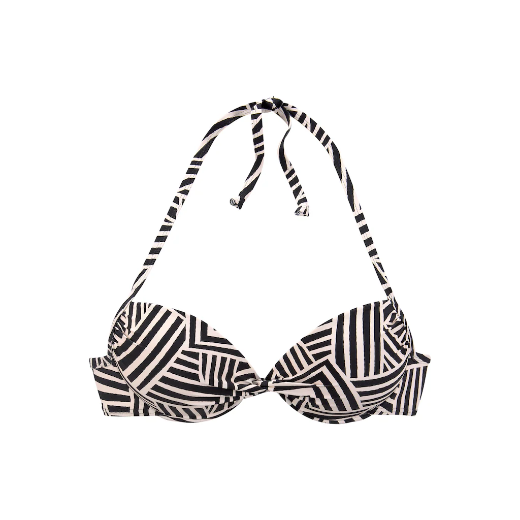 LASCANA Push-Up-Bikini-Top »Cleo« Mit Geometrischem Druck Online Bestellen