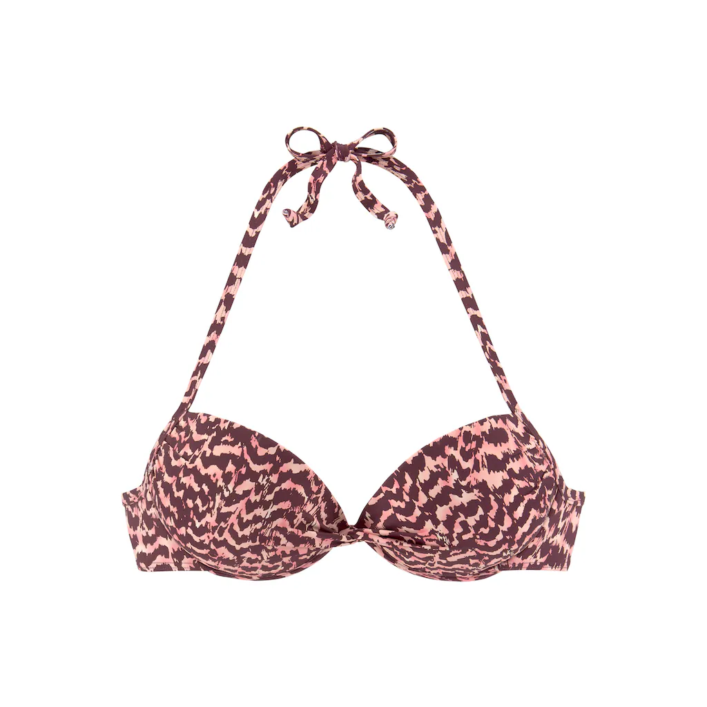 LASCANA Push-Up-Bikini-Top »Holly« Mit Knotendetail Online Bestellen