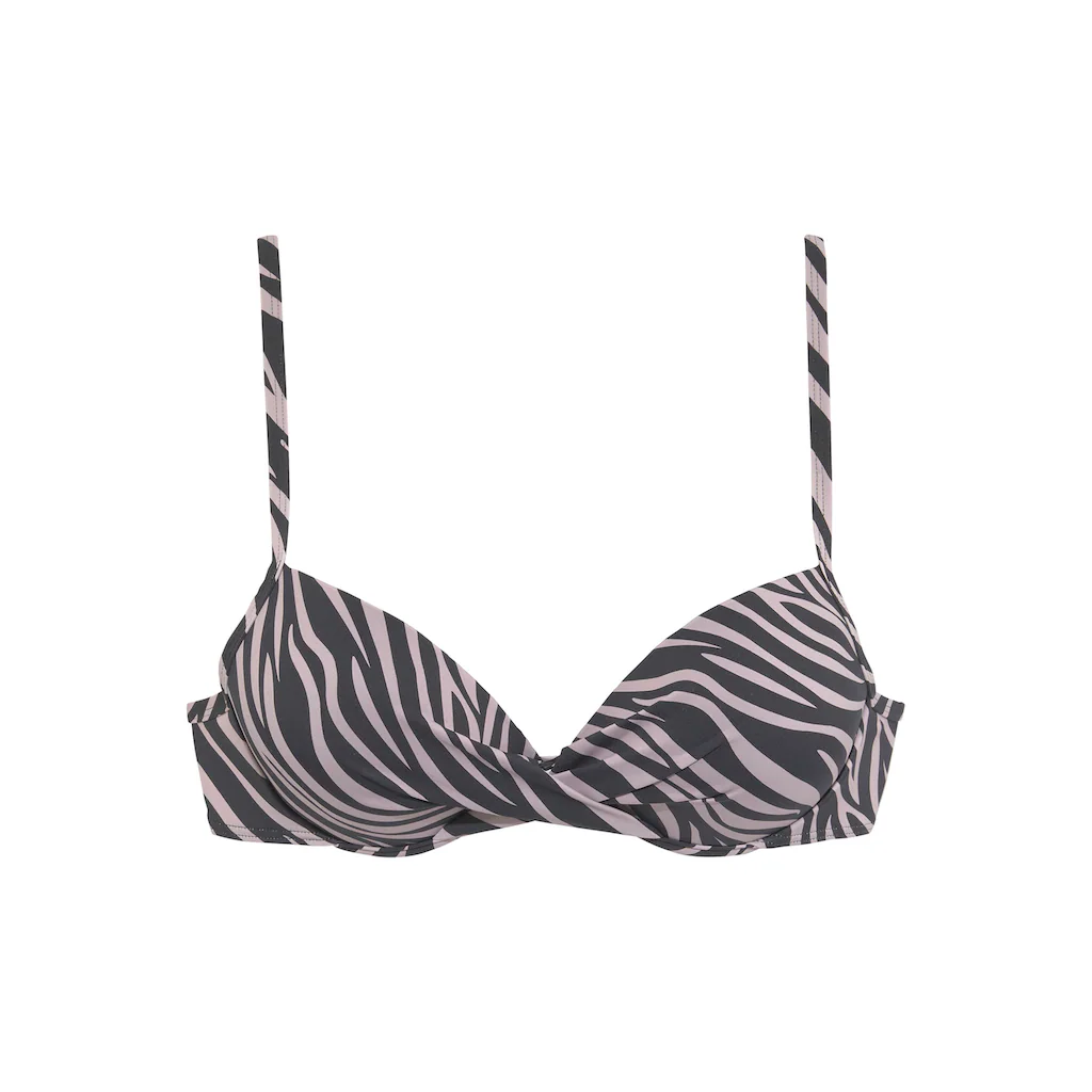 LASCANA Push-Up-Bikini-Top »Kaa« Im Animal-Design ▷ Für