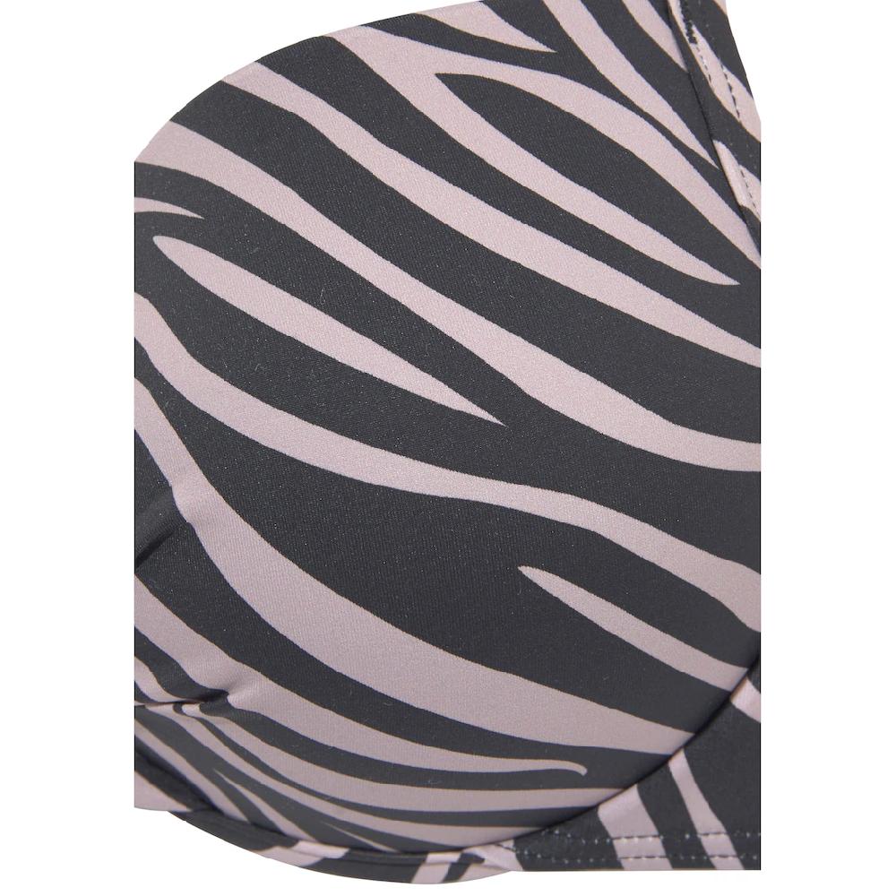 LASCANA Push-Up-Bikini-Top »Kaa« Im Animal-Design ▷ Für