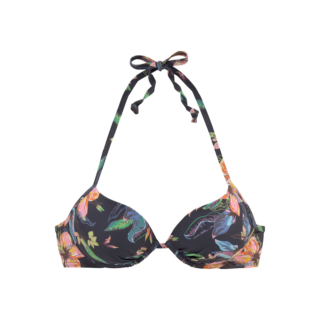 LASCANA Push-Up-Bikini-Top »Malia« Mit Tropischem Print Online Kaufen