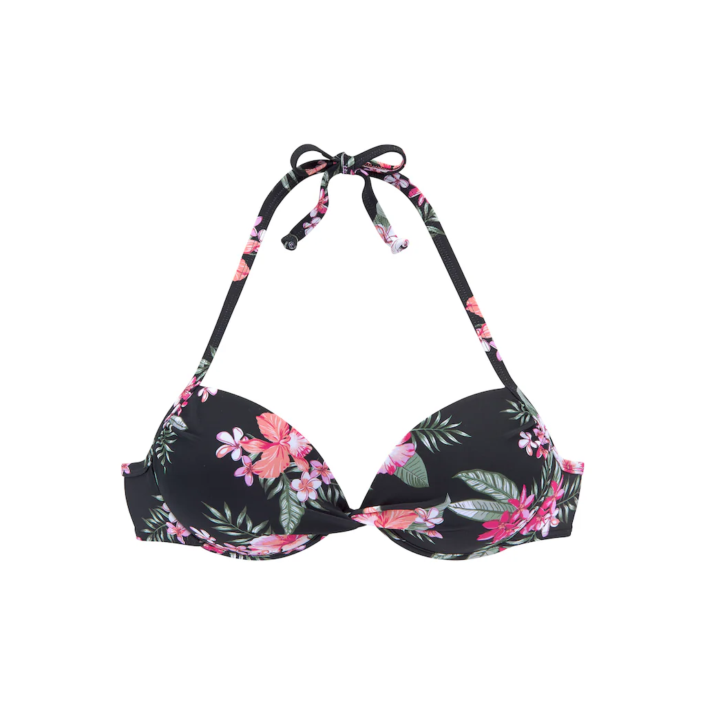 LASCANA Push-Up-Bikini-Top »Santini« Im Floralen Design Kaufen