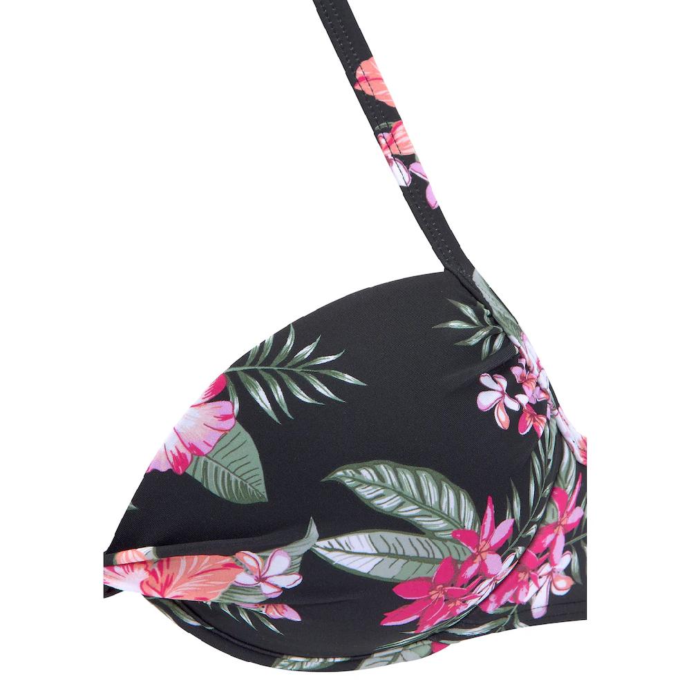LASCANA Push-Up-Bikini-Top »Santini« Im Floralen Design Kaufen